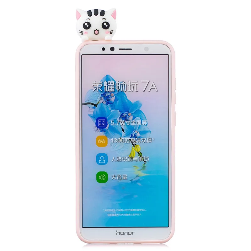 Soft TPU Case For Coque Huawei honor 7A Pro case 5.7 inch Cover Y6 Prime 2018 3D DIY Dolls Toys Phone Capa Funda | Мобильные
