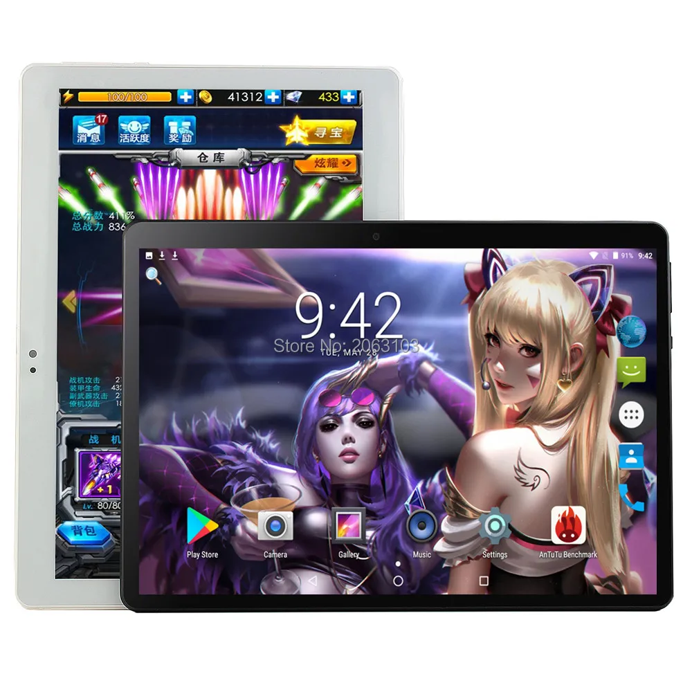 10.1 inch Tablet PC Android 9.0 For Google Play IPS Screen Octa Core SIM 3G 4G LTE WIFI GPS RAM 6GB 64GB | Компьютеры и офис