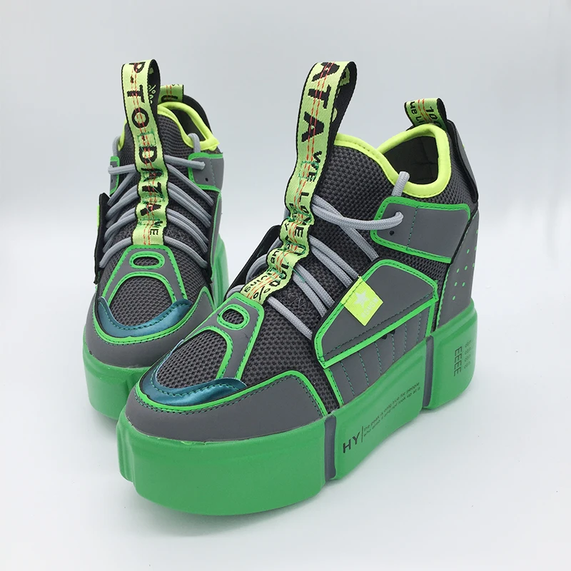 Женские кроссовки весна-лето 2019 женская повседневная обувь на высоком каблуке 11