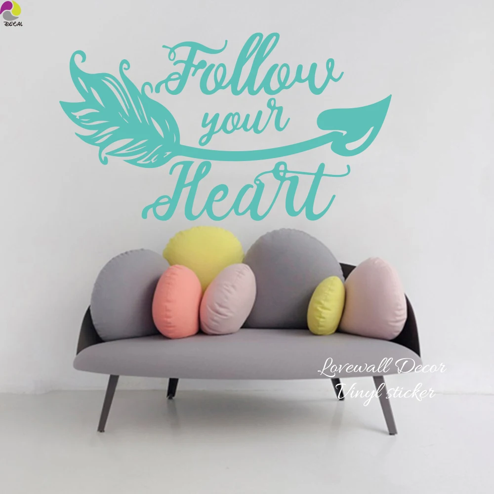 Наклейка на стену в стиле бохо для детской комнаты|decoration art|quote wall decalheart stickers |