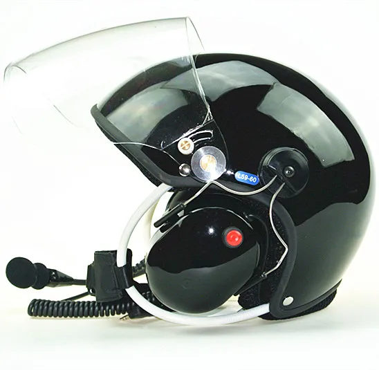 Noise cancel Paramotor helmet with full headset Black white blue powered paraglider free shipping | Спорт и развлечения