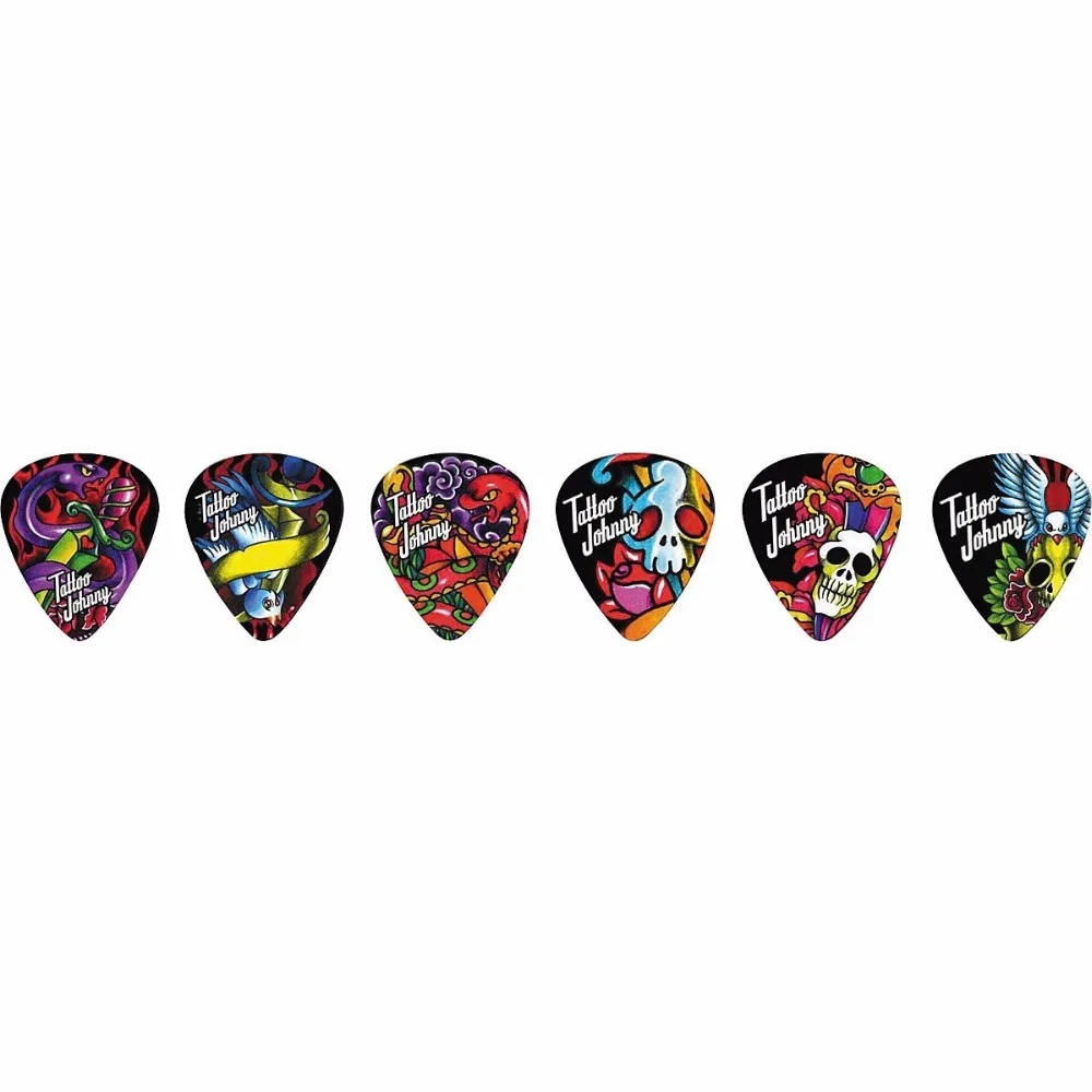 

Clayton Tattoo Johnny Snakes and Daggers Guitar Pick Plectrum Mediator - 1 Dozen Medium