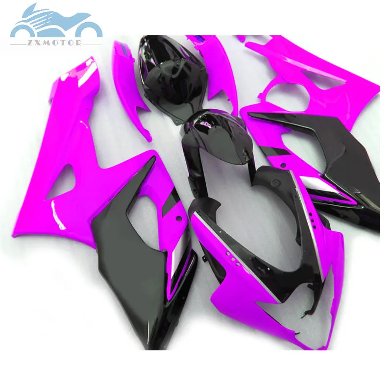 Пользовательские комплект обтекателей для Suzuki GSXR 1000 K5 K6 GSXR1000 2005 2006 Гонки Обтекатели набор 05 06 фиолетовый черный HQ32