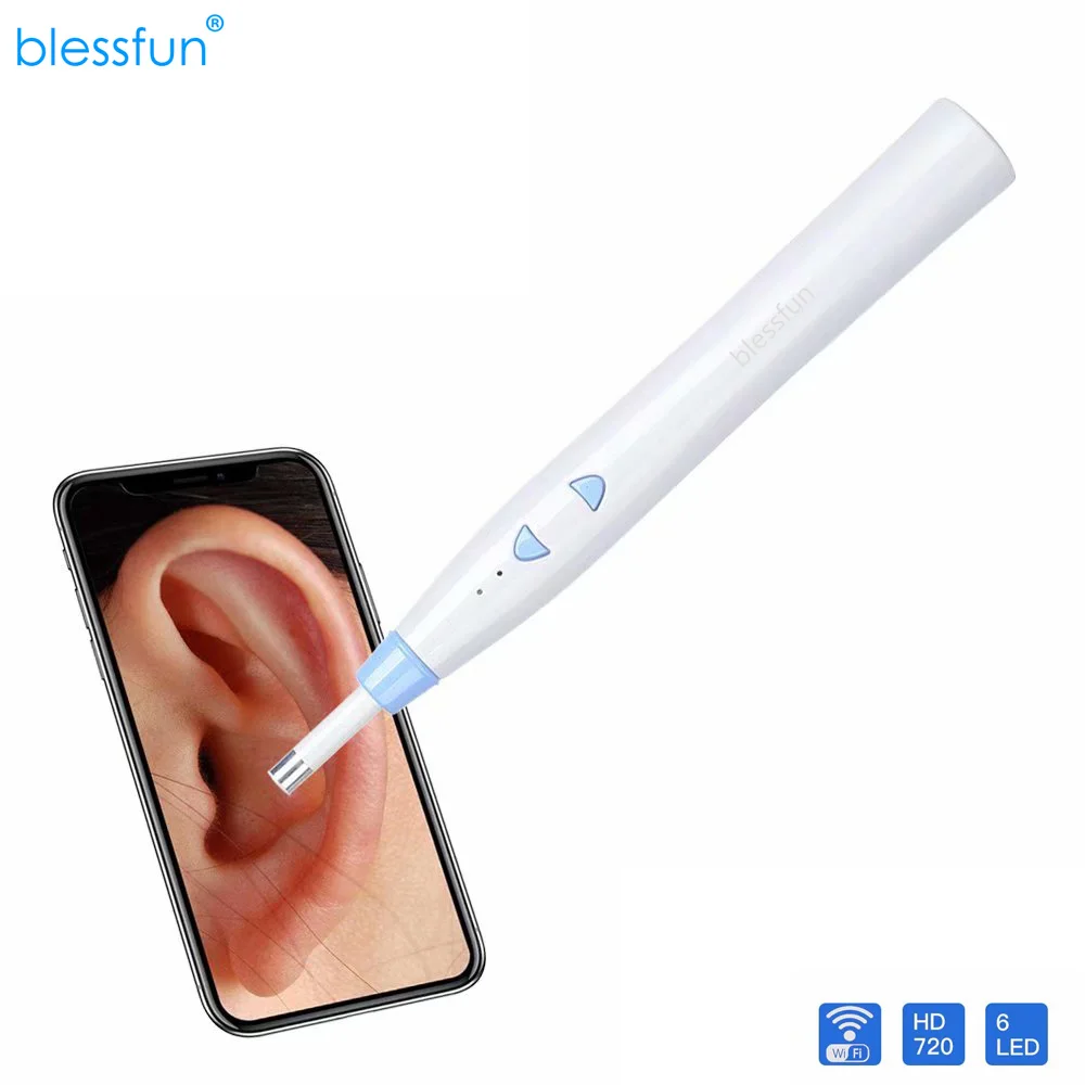 Ear Cleaning Endoscope HD визуальная Ушная ложка многофункциональная wifi Visua Earpick электронный
