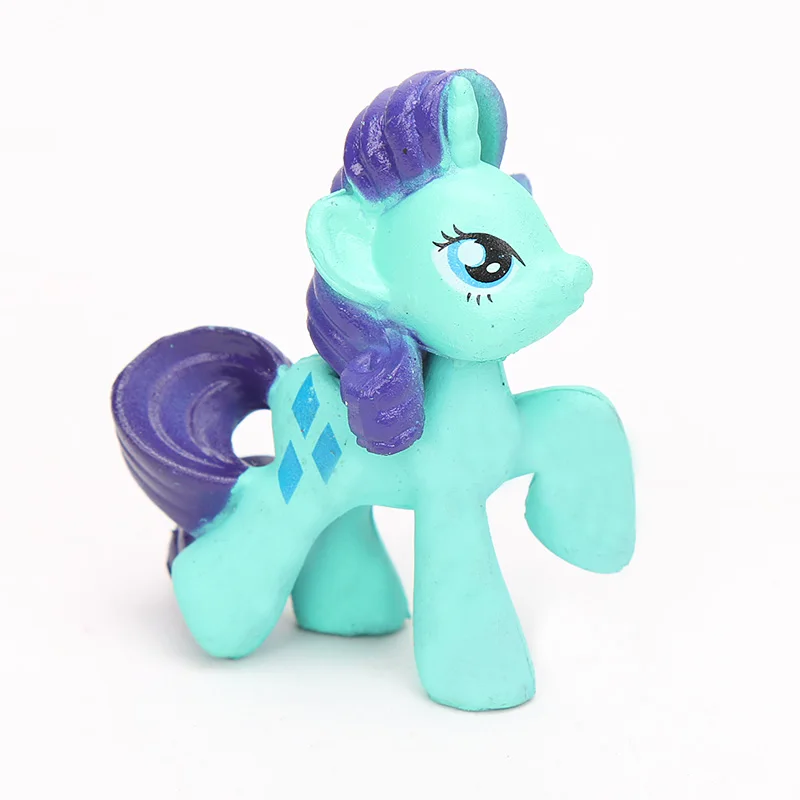 Набор из 25 шт. игрушки My Little Pony, 2,5-5 см, пони, ПВХ, фигурки, радуга, Dash, сумеречные Искорки, Спайк, дракон, Эпплджек, куклы