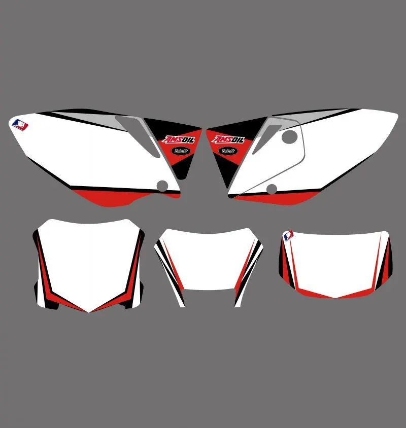 Графические и Фоновые наклейки наборы наклеек для Honda CRF450X 4 шт. 2004 2005 2006 2007 08 09 10 11