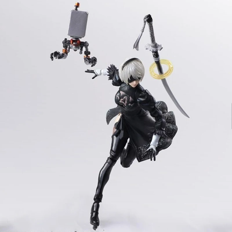 НИР автоматов YoRHa № 2 Тип B 2B боевых действий из ПВХ, Коллекционная модель игрушки куклы подарок на день рождения для девочек