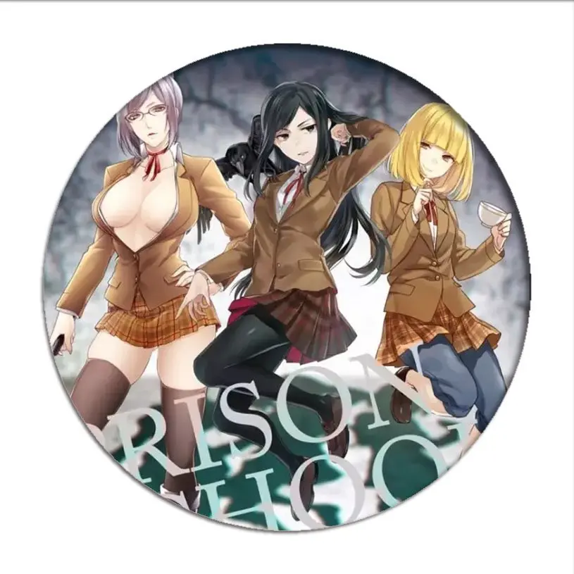 1 шт. школьная брошь Kangoku Gakuen значок косплея Meiko Shiraki Броши Булавки Midorikawa Hana