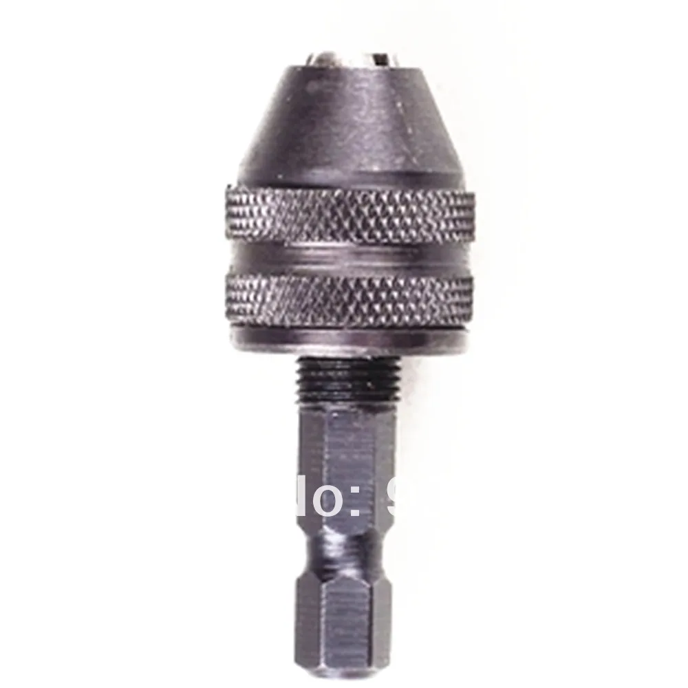 New 6mm Keyless Drill Chuck Screwdriver Impact Driver Adaptor Hex Shank Dril bit Clamping range 0-3mm | Инструменты