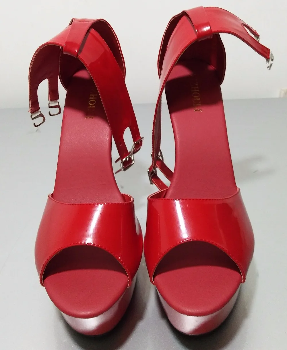 Summer peep-toe sandals 15 cm stiletto heels sexy stage performance women wedding high-heeled dance shoes | Спорт и развлечения
