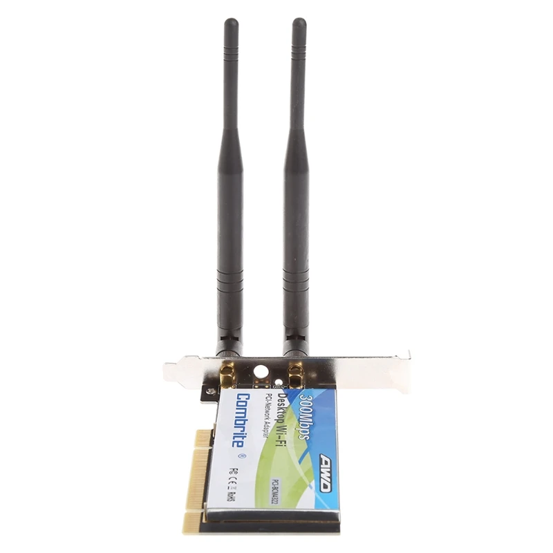 BCM4322 300Mbps 2,4G беспроводной WLAN wifi PCI-E карта настольный адаптер с 6dBi wifi антенна высокая скорость