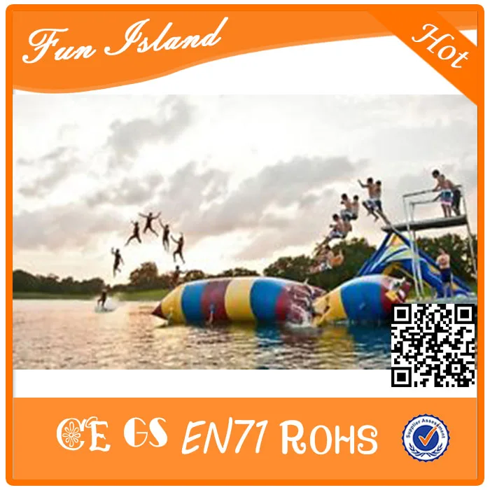 Бесплатная доставка 5x2 м самый популярный надувной водяной шарик катапульта