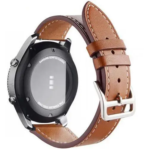 Кожаный ремешок для Samsung Gear S3 s2 sport Classic Forntier galaxy Watch 42 мм 46 22 20 huami amazfit bip huawei gt 2 |