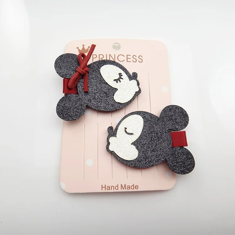 Hair Clips Новые милые уши Минни-Маус Шпилька для девочек детские заколки для волос аксессуары подарок для Детские бантики для волос заколка для волос головной убор - Цвет: Hair Clips