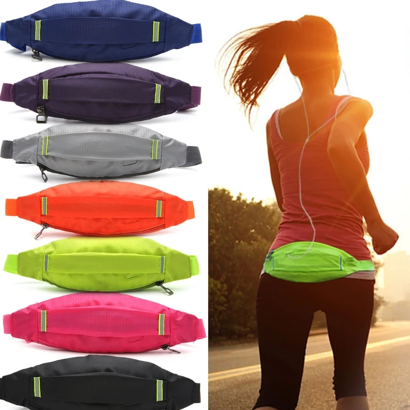 

THINKTHENDO Fashion Men Women Earphone Waist Belt Pack Bag Pocket New Style