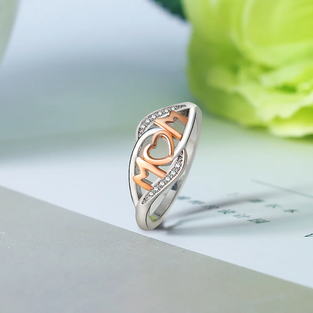 Модные медные кольца для мамы и женщин подарок на день матери 2 тона белый золотой