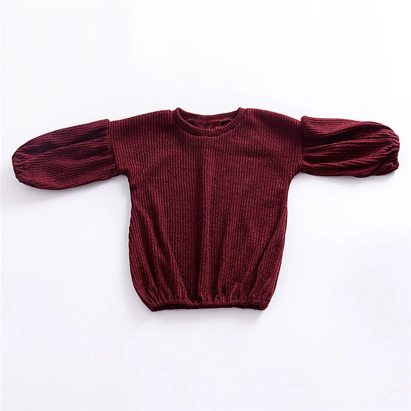 2019 Baby Girls прочный фонарь рукав рубашка топы наряды зимняя одежда Ropa de ninos