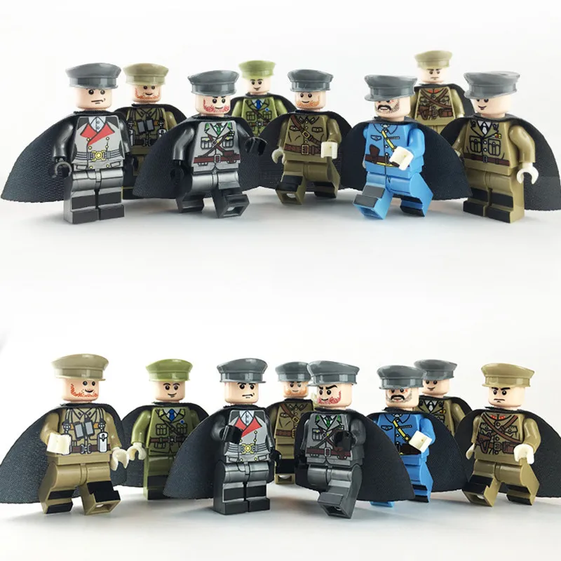 A1-8PCS DIY Аксессуары мультфильм профессиональная серия игрушки совместимый бренд Duploed мультфильм куклы строительные блоки для детей игрушки - Цвет: A1-8PCS