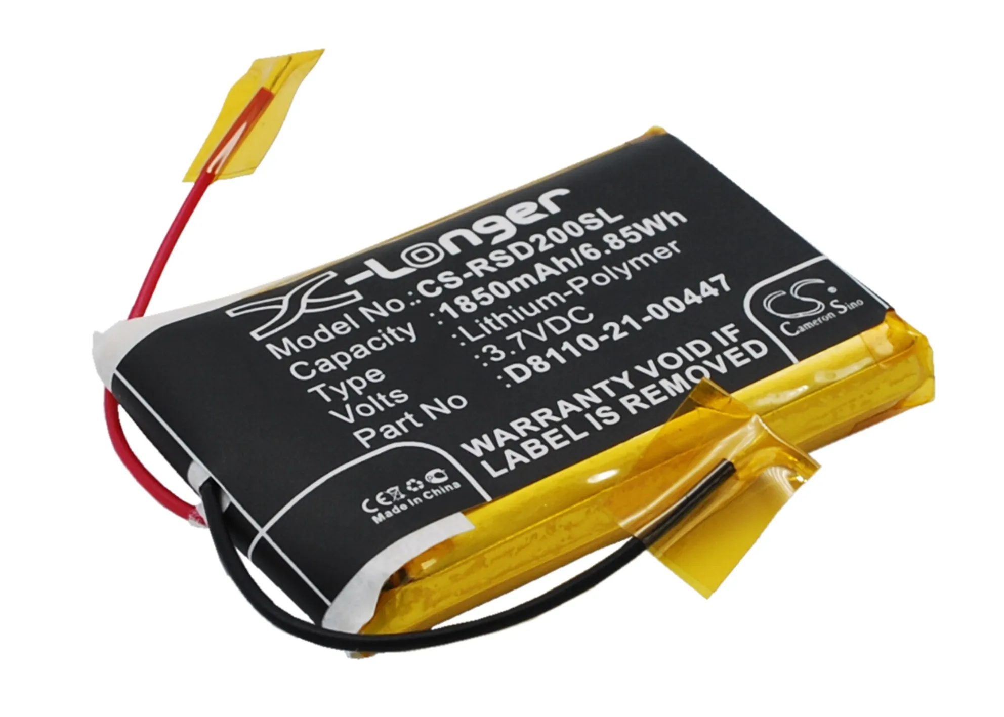 D8110-21-00447 батареи Cameron Sino 1850mAh для Roberts Sports Dab2 | Источники питания