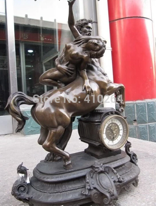 ГРЕЧЕСКОЙ МИФОЛОГИИ КЕНТАВРЫ BARYE ЧАСЫ БРОНЗОВАЯ СТАТУЯ | Дом и сад
