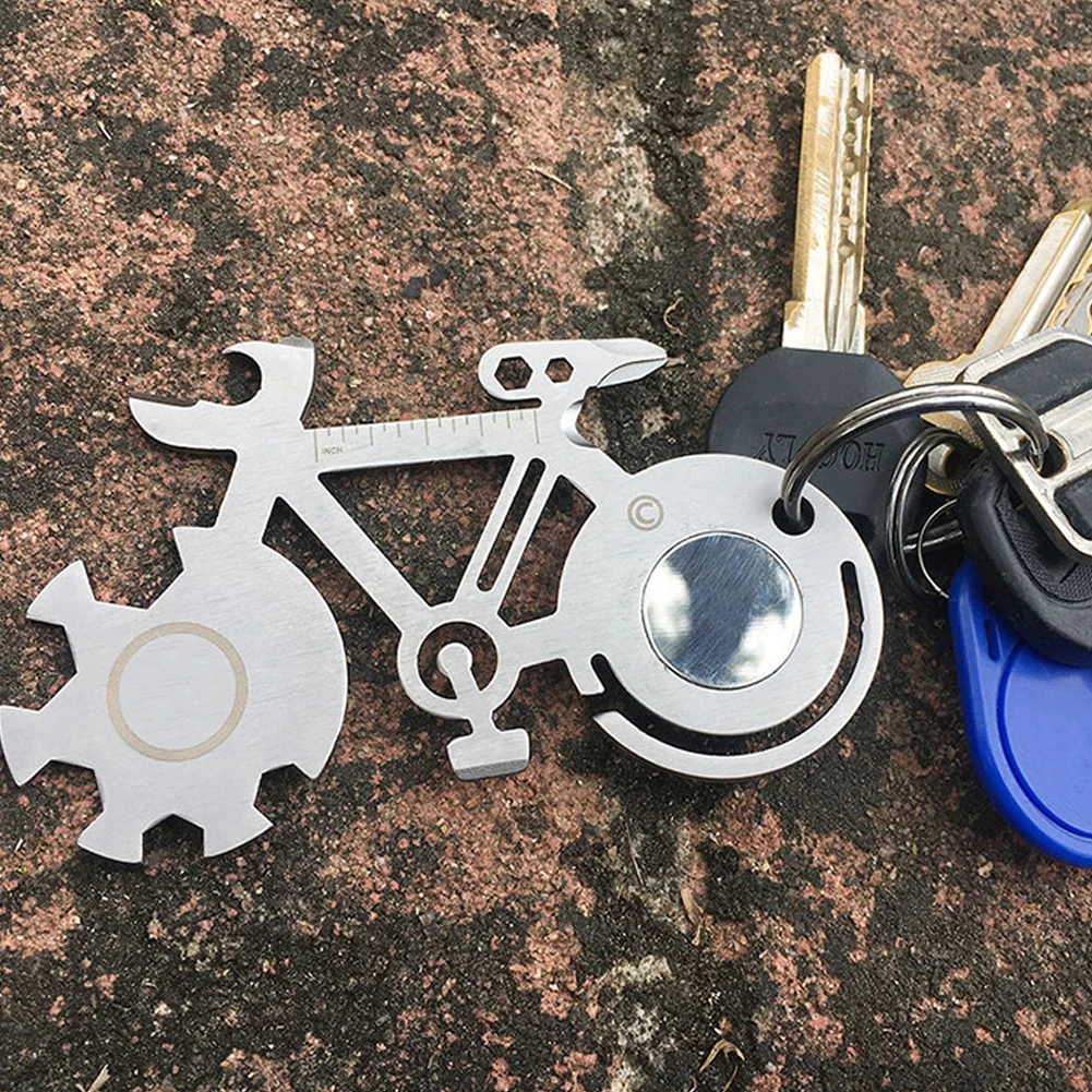 Портативный Открытый Кемпинг Серебряный EDC инструмент водостойкий мини