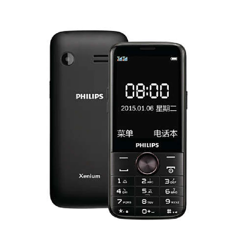 Оригинальный Philips E330 МТК 2 8 дюймовый одной камеры 4050 мАч Поддержка FM радио карты