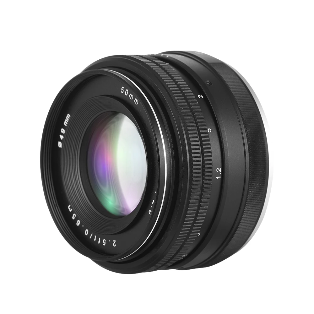 50 мм F/2,0 фиксированный ручной фокус объектив для Sony E Mount беззеркальная камера A5000 A5100 A6500 A9 A6000 A6300 NEX 7/6/5N/5R/5 T/5/3/3N