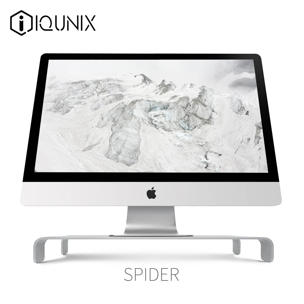 iQunix паук монитор высота кронштейн для iMac НОУТБУК для Macbook компьютер настольная база для хранения