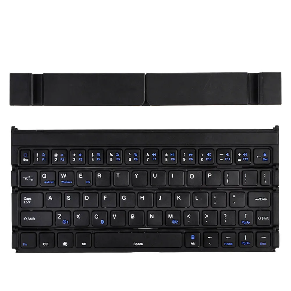 Беспроводная клавиатура Bluetooth тонкая перезаряжаемая складная для Windows ios Android