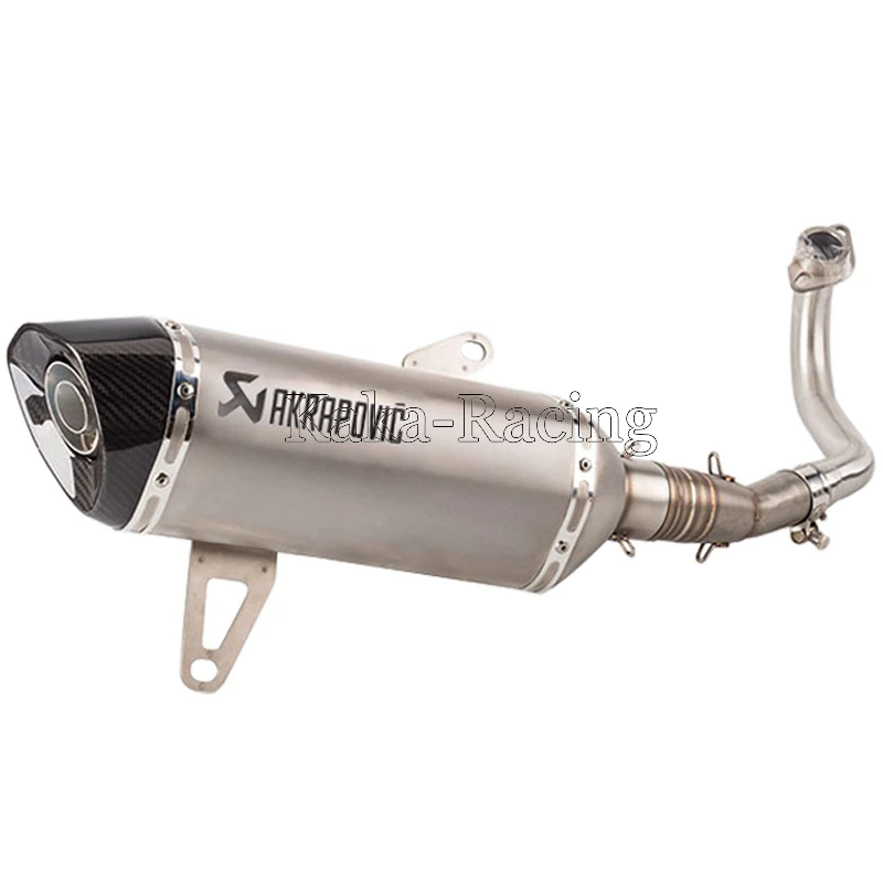 X max 300 250 Full system Slip On Akrapovic Carbon Fiber Exhaust Muffler Pipe For Yamaha XMAX 2017 2018 with DB killer|Выхлопные трубы