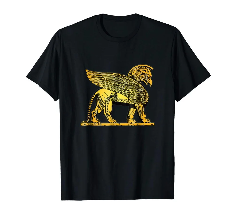 

Winged Lion Iranian Farsi Persian Stranger Design New Short Sleeves Cotton Fashion Free Shipping Cross fit T-Shirt