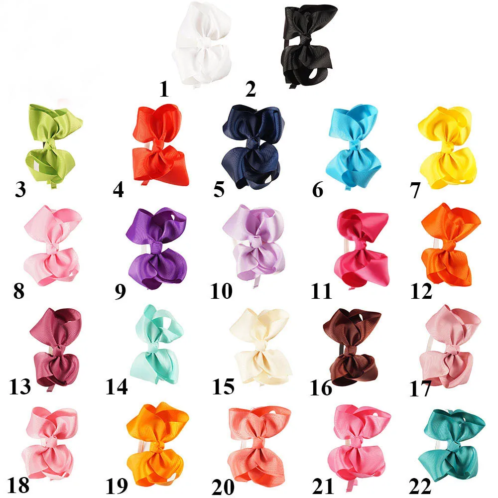 random 11 pcs 11 шт./лот, высококачественные однотонные повязки для волос, аксессуары для волос принцессы, большие банты, пластиковая повязка для волос, повязка для девочек, аксессуары для волос - Цвет: random 11 pcs