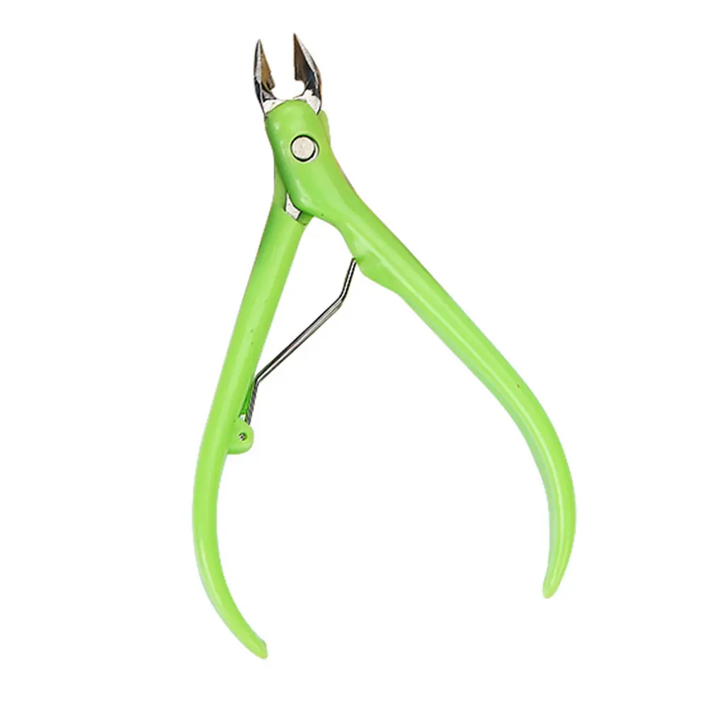 Nail Art Cuticle Leuconychia Stainless Steel Pedicure Tool Cutting Groove Easy Use Nippers Remover Thick Nails | Красота и здоровье
