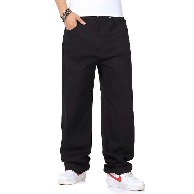 New Fashion Hip Hop Jeans Men Casual Denim Pants Straight Loose Baggy Jeans Harem Pants Skateboard Jeans Trousers Man Clothes