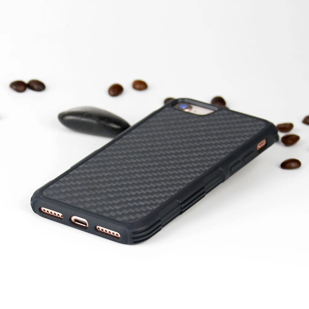 Mcase противоударные чехлы для телефонов из настоящего углеродного волокна iPhone 7 8