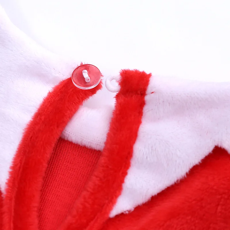 Детская Рождественская одежда комбинезон сдельник для ребенка с длинными