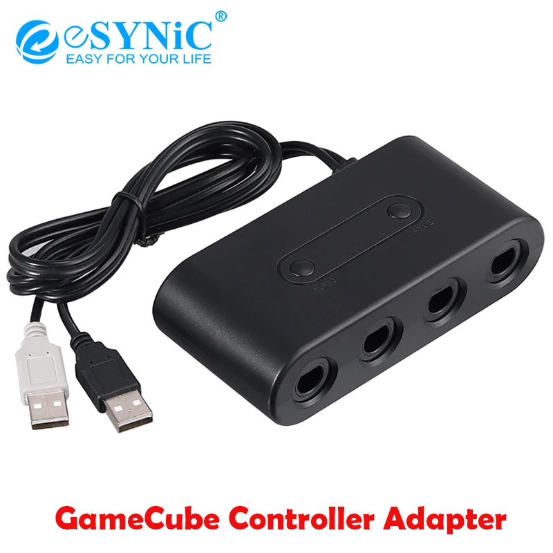 ESYNiC Gamecube контроллер адаптер с 6ft длинным кабелем для замены wii U PC USB nintendo Switch GameCube