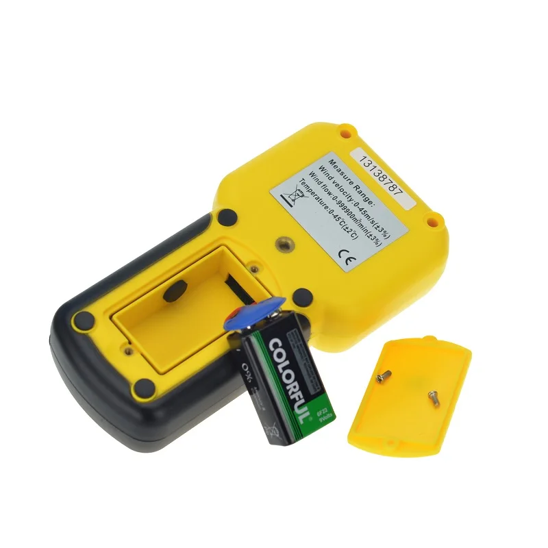 Холдпиковый цифровой измеритель скорости ветра и воздуха анемометр USB связь с