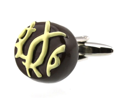 Chocolates Для мужчин запонки Еда конфеты перец пиццы кукурузы авокадо пончик запонки для рубашка h1683 - Окраска металла: Chocolates