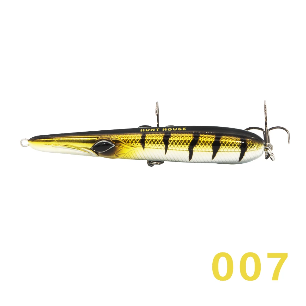 007 Hunthouse иглы stylo рыболовные приманки заброса карандаш стикбейт 205 мм 31/36 г 90 мм/17g пропуск garfish sphyraena pesca - Цвет: 007
