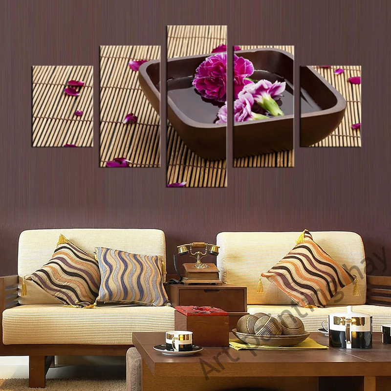 5 шт./компл. Красивый букет гвоздиков картина искусство украшение дома гостиная