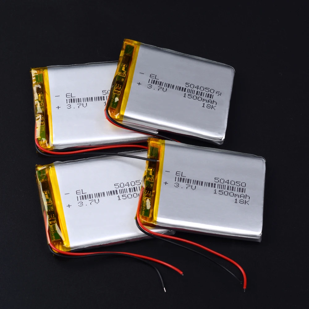 3.7V 1500mAh 504050 Lithium Polymer LiPo Rechargeable Battery For Mp3 Mp4 GPS PAD DVD DIY E-book bluetooth column navigator DVR |