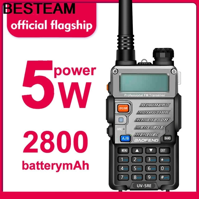 Baofeng UV-5RE иди и болтай Walkie Talkie “иди Dual Band UV5RE CB радио 128CH VOX Сталь оболочки Ham Радио