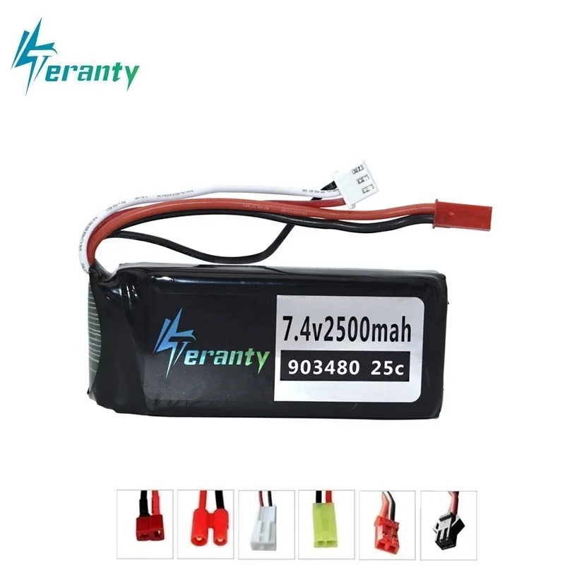 Аккумулятор Lipo 7 4 В 2500 мА · ч для Syma X8C X8W X8G X8 RC запасные части квадрокоптера 903480 25c