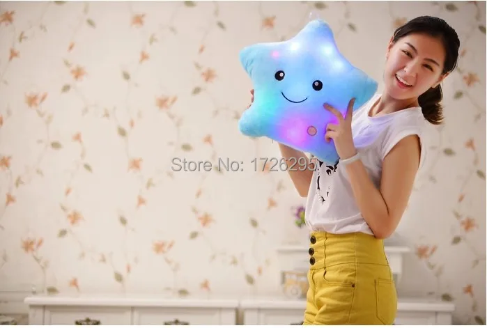 Juguetes Brinquedos ну вечеринку игрушки из светодиодов свет подушку звезда плюшевые