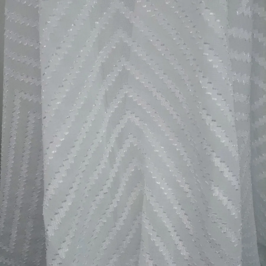 chiffon white swiss dot weave silky strips thin snow soft breathable DIY dress blouse fabric 100cm*150cm | Дом и сад
