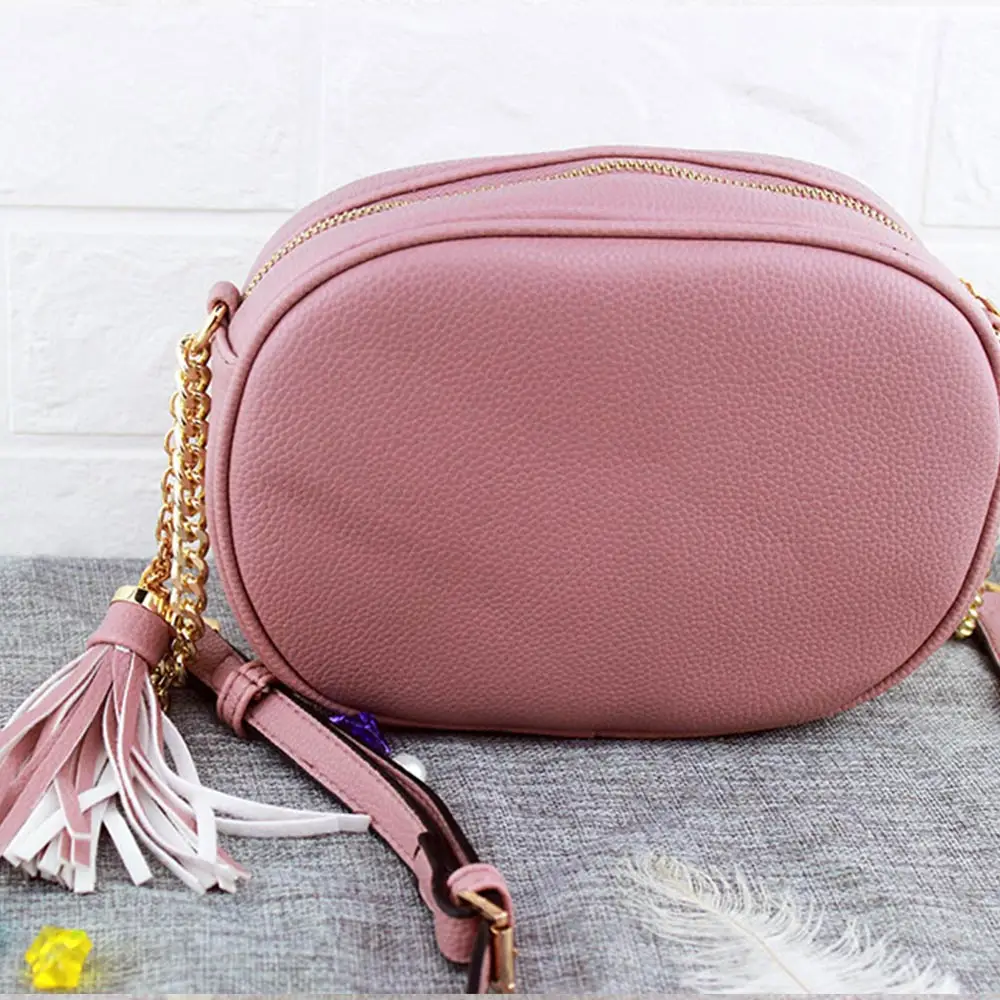 Fashion Round bag New PU Leather Ladies Casual Tote Handbags Women Messenger Bags Crossbody Shoulder Bag