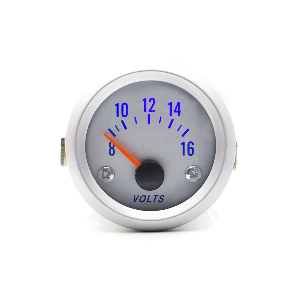 volts meter CNSPEED 52 мм автоматический манометр Вакуумный датчик температуры воды Датчик температуры масла Датчик давления масла Датчик вольт метр тахометр об/мин - Цвет: volts meter