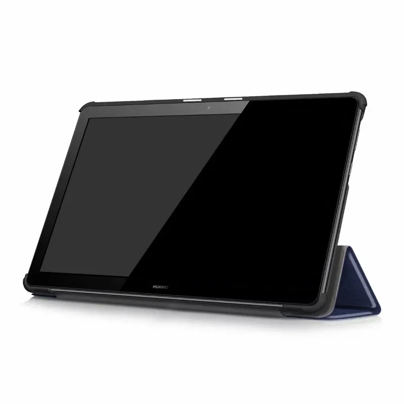 Чехол-подставка из искусственной кожи для huawei MediaPad T5 10 AGS2-W09, AGS2-L09, AGS2-L03, AGS2-W19, 10,1 дюймов, Магнитный чехол для планшета+ пленка+ ручка