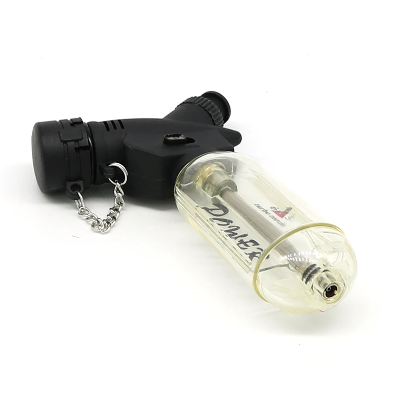 100 шт дауэр ветрозащитный Jet 1300 C бутан зажигалка фонарь черный + прозрачный без